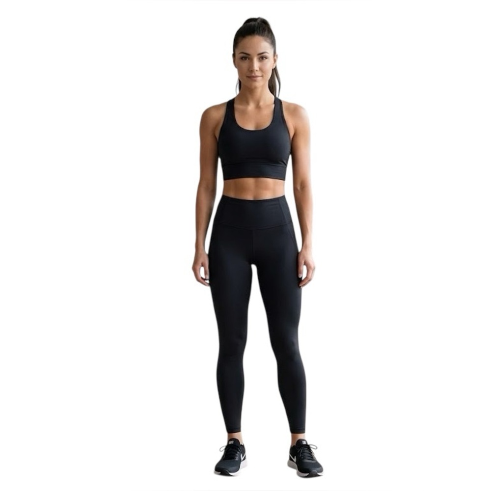 90 Degree By Reflex Black High-Waist Performance Leggings Soze S